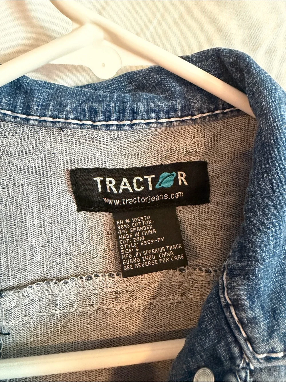 Tractr Girls Blue Denim Jacket